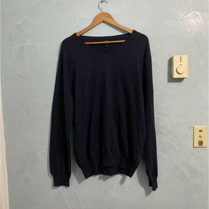 J.Crew Men's Cotton‎ Cashmere V Neck Sweater L